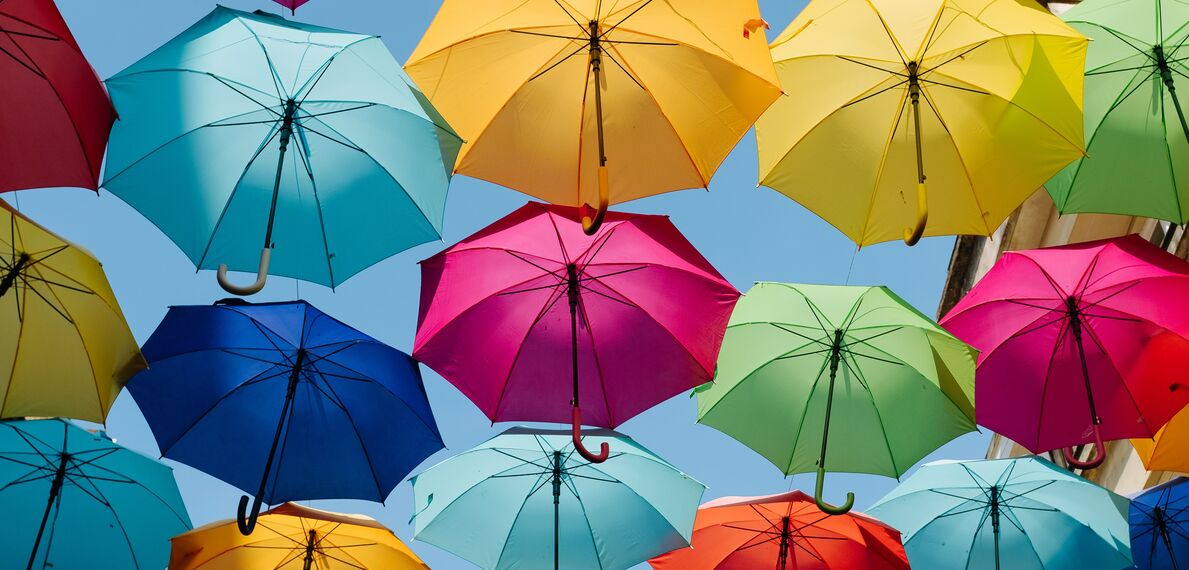 Colorful umbrellas